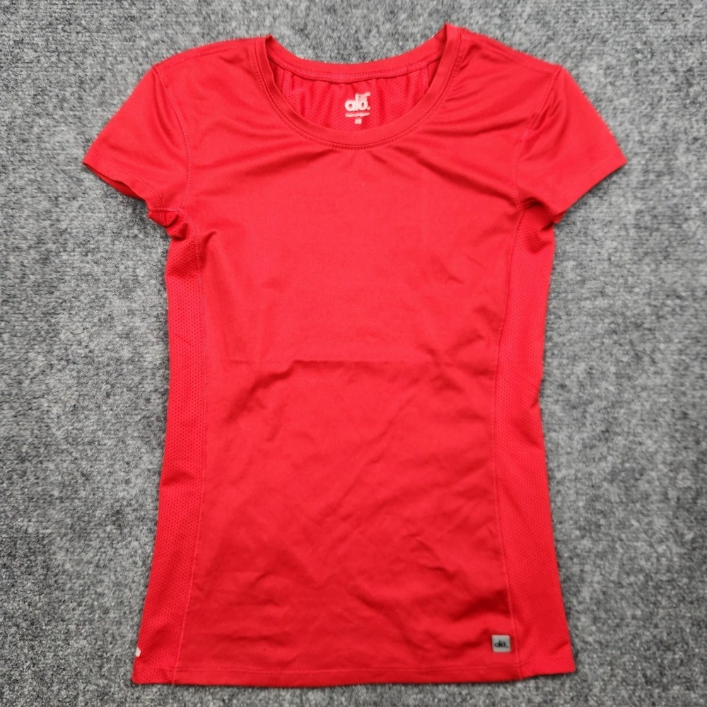 ALO Yoga Red Short Sleeve Performance Tee